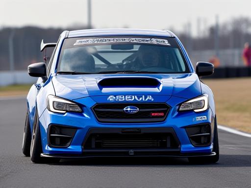 Aggressive Subaru WRX STI track car